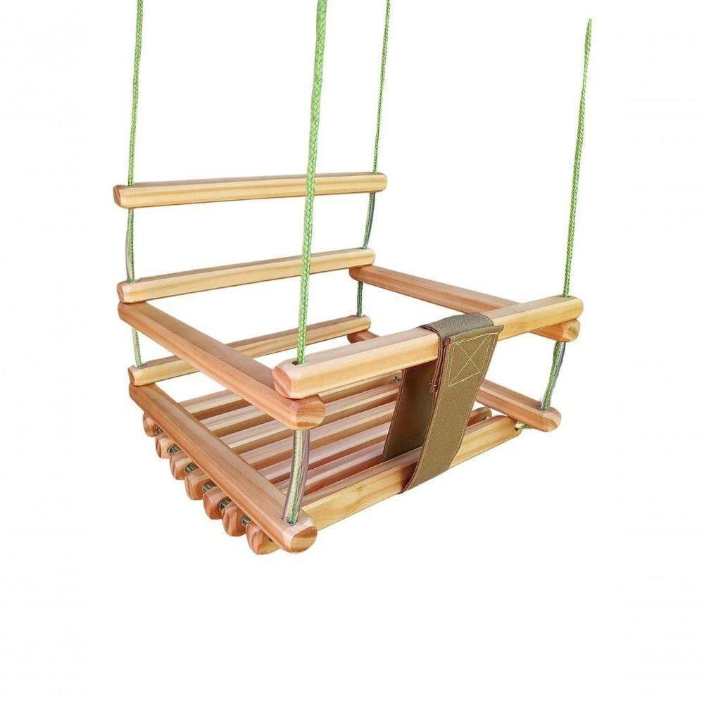 Balanço Gangorra Infantil Madeira 35x35 Suporta 80kg