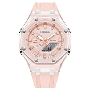 Relógio Esportivo Feminino Smael Sl-8088 à Prova D`água Rosa