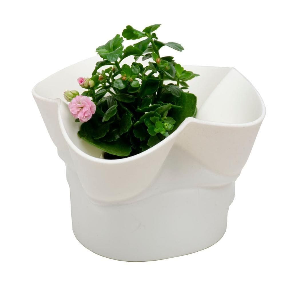 Cesto 2 Em 1 Silicone Flexível Multiuso Decoração Silikomart Cor:branco Branco