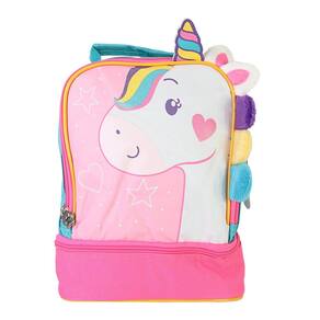 Lancheira Bolsa Térmica Escolar Com Alça Infantil Criança Menina Bichinho Zoo Pets Unicornio