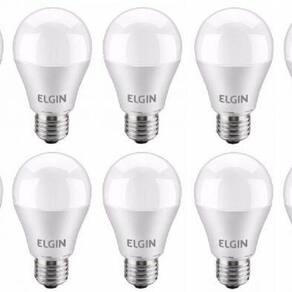 Kit 10 Lâmpada Led Bulbo 6w Elgin Bivolt E27 6.500k