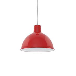 Lustre Pendente Taschibra Td 821 E27 Bivolt Vermelho