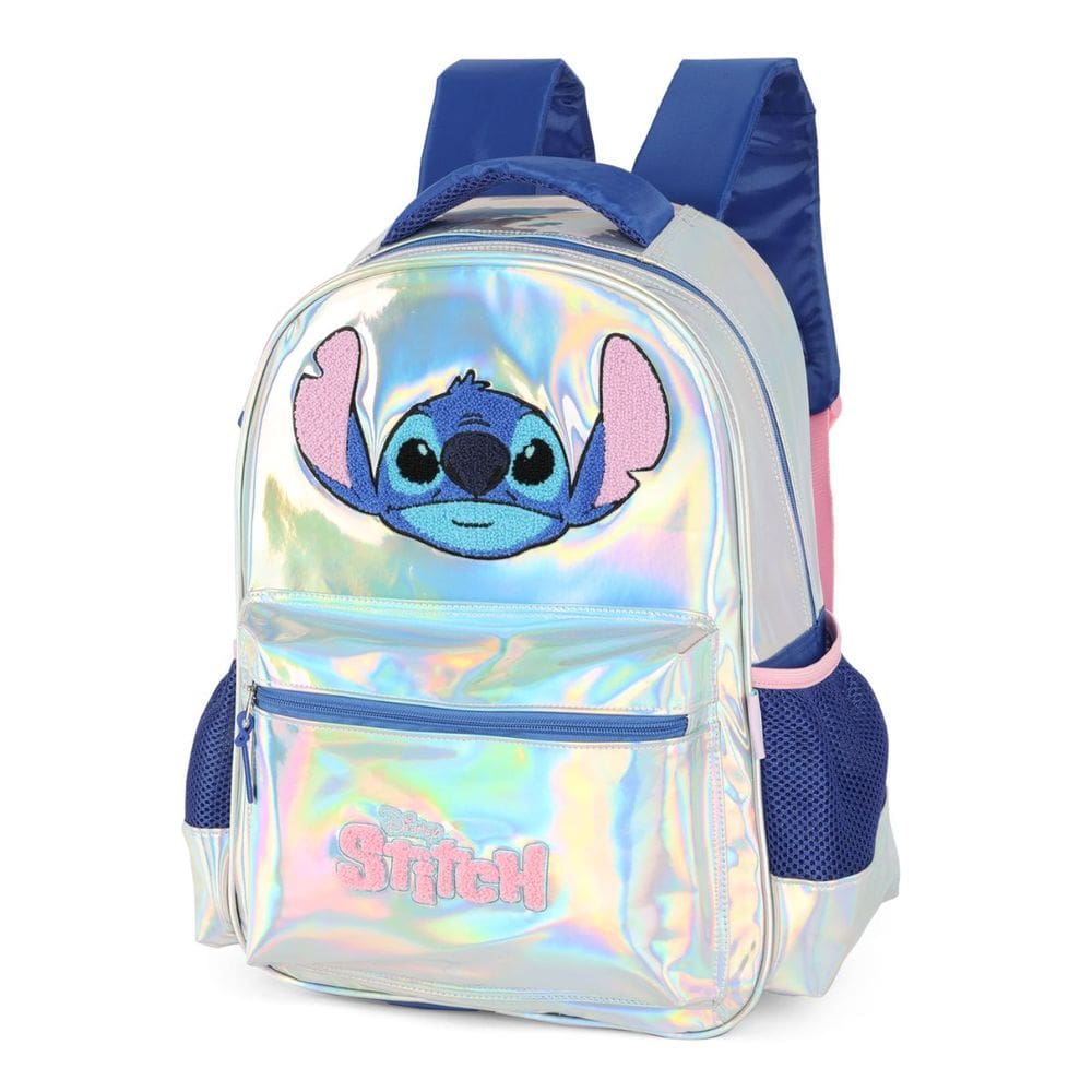 Mochila De Costas Stitch Holográfica Escolar Infantil Menina