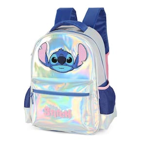 Mochila De Costas Stitch Holográfica Escolar Infantil Menina