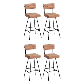 Kit 4 Banquetas Madri 93cm Couríssimo - Salaone