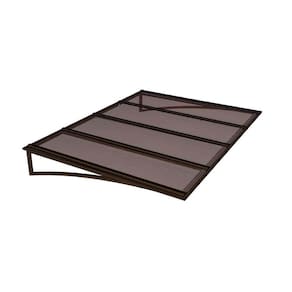 Toldo Fixo Policarbonato Alveolar Bronze - 2,00m X 1,50m - Estrutura Bronze