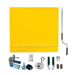 Toldo Cortina Amarelo - 3,00m X 1,60m - Kit Completo