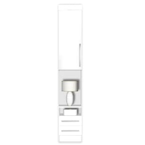 Modulo Mesa de Cabeceira Alto Georgia Branco Fosco J&A Móveis