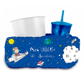 Almofada para Pipoca Individual Kids - Meu Universo