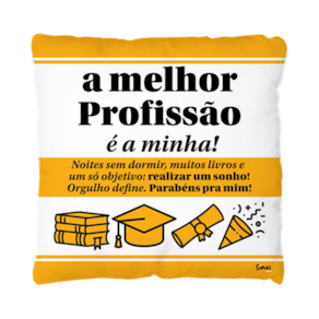 Almofada Quadrada Profissões - A melhor