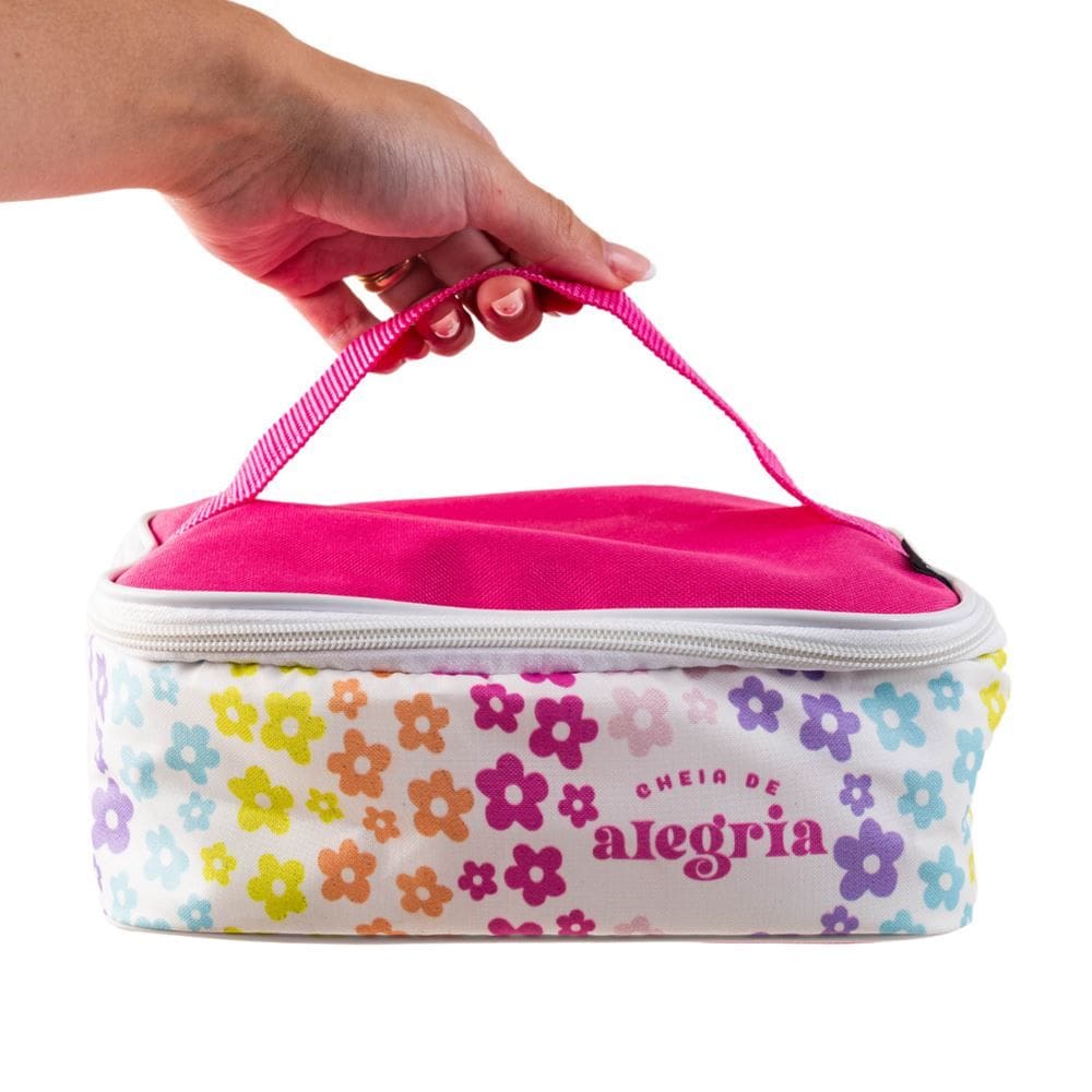 Bolsa Térmica para Marmita com Alça - Cheia de Alegria