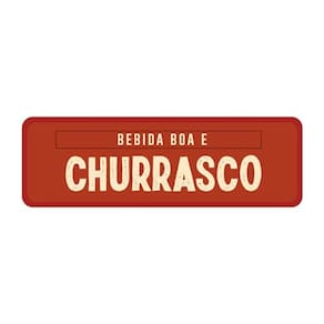 Placa de Parede Decorativa - Bebida Boa e Churrasco