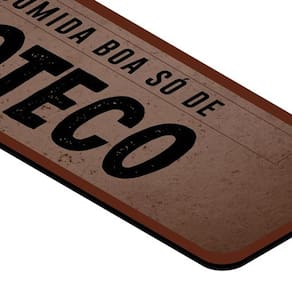 Placa de Parede Decorativa - Comida de Boteco