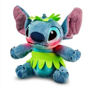 Pelúcia Macia Stitch Hula Hula Interativo Luz e Sons 30cm Multikids BR2199