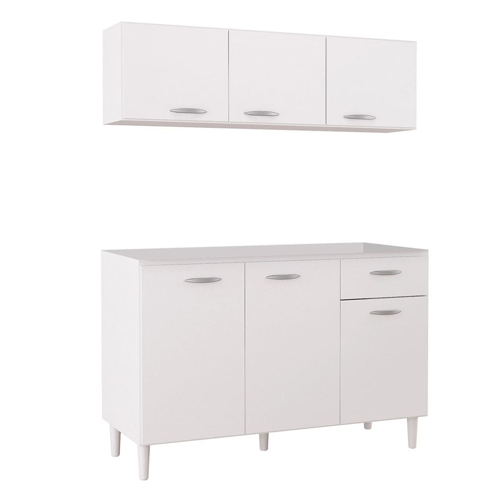 Armário de Cozinha CP01 Sem Tampo Classic P11 Branco - Mpozenato
