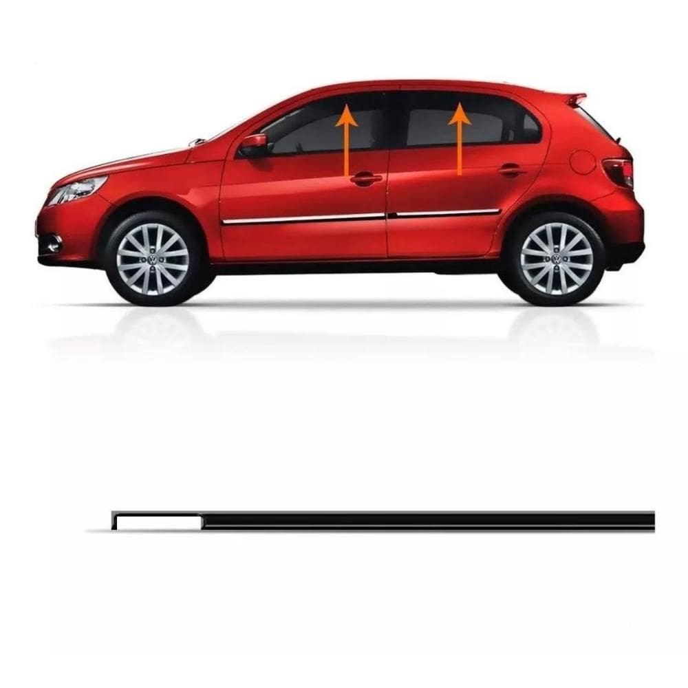 Par De Frisos Do Teto Em Pvc Gol Após 08 [F103]