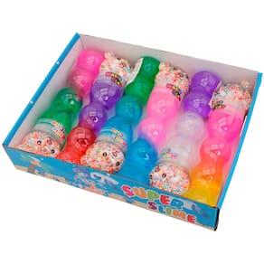 Slime Lama de Cristal Urso Feliz Brilhante - 6 Unidades