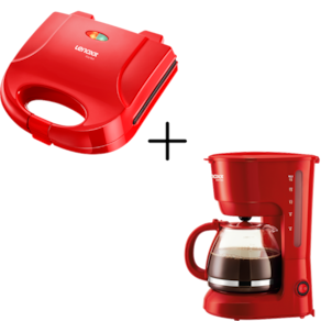 Kit Sanduicheira PSD119 e Cafeteira Elétrica PCA019