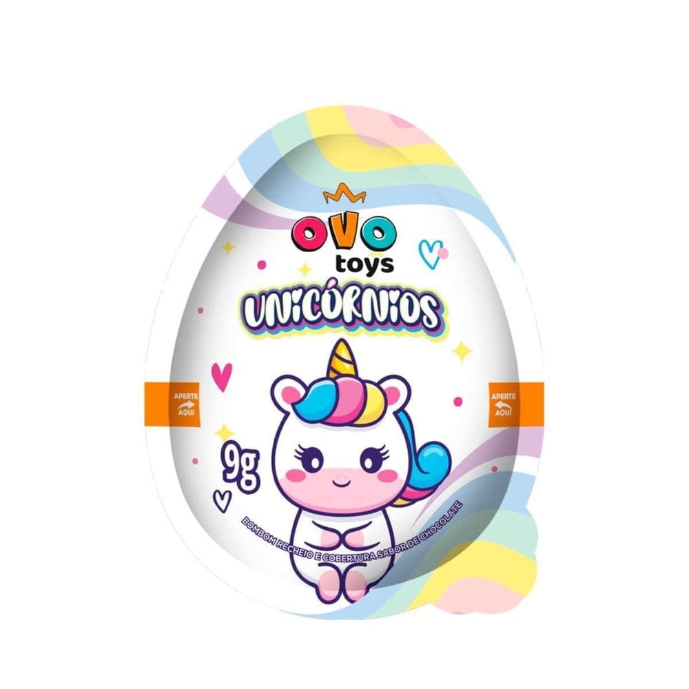Ovo Toys Unicórnio - Caixa com 24 Unidades