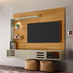 Painel Frizz Select para TV de até 50 polegadas - Cumaru / Opala - Madetec