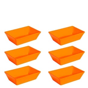 Conjunto De Travessa Stillo 2l 6 Peças Laranja Em Polipropileno Linha Tropical Vem