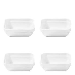 Conjunto De Travessa Cheff 250ml 4 Peças Branco Em Polipropileno Linha Tropical Vem