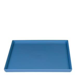 Prato Square Quadrado 27x27 Azul Em Polipropileno Linha Tendência Vem