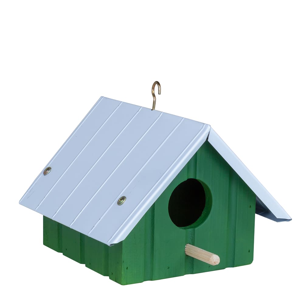 Casinha de Pássaro Galvanizado