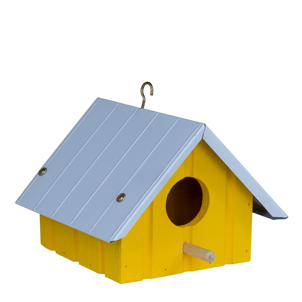 Casinha de Pássaro Galvanizado