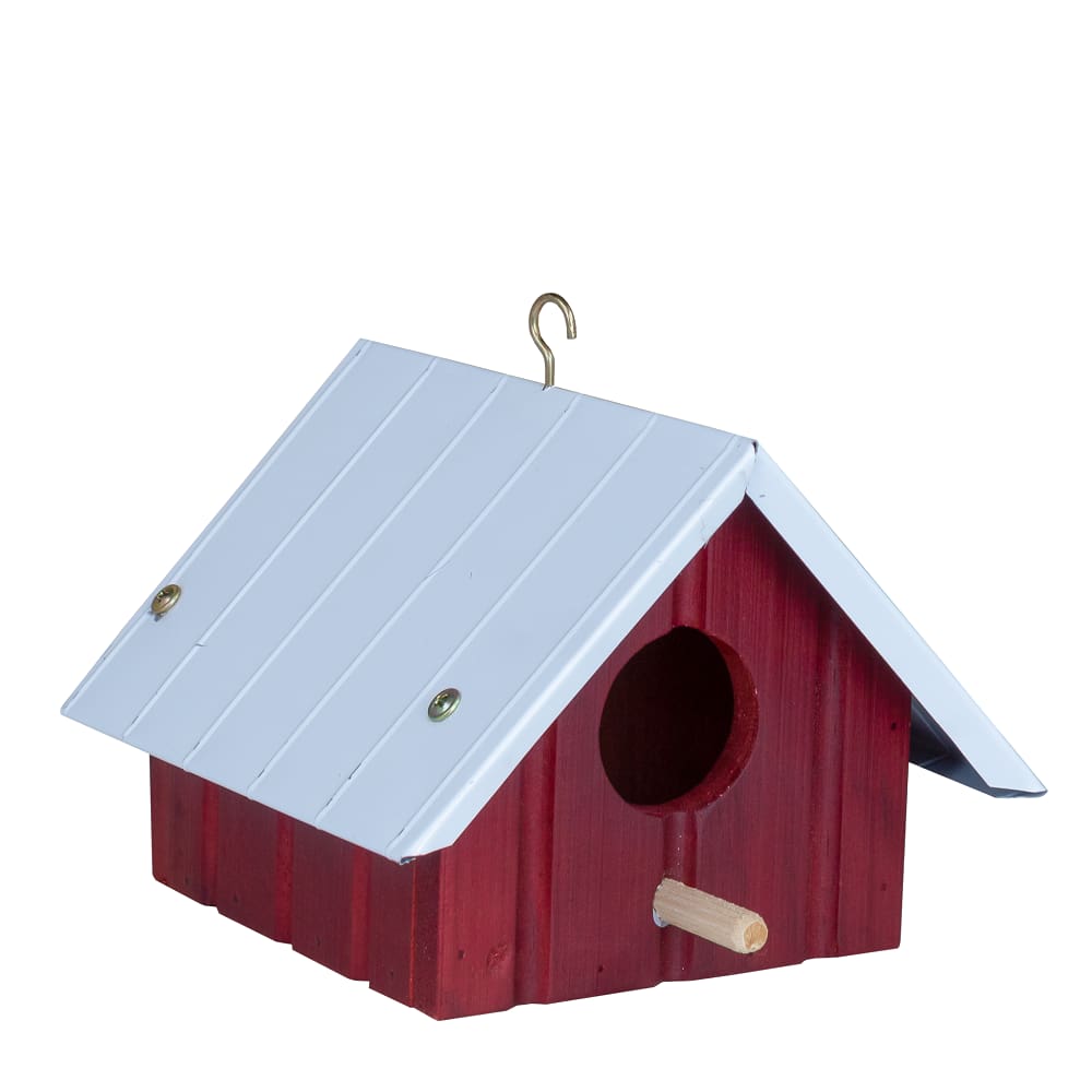 Casinha de Pássaro Galvanizado