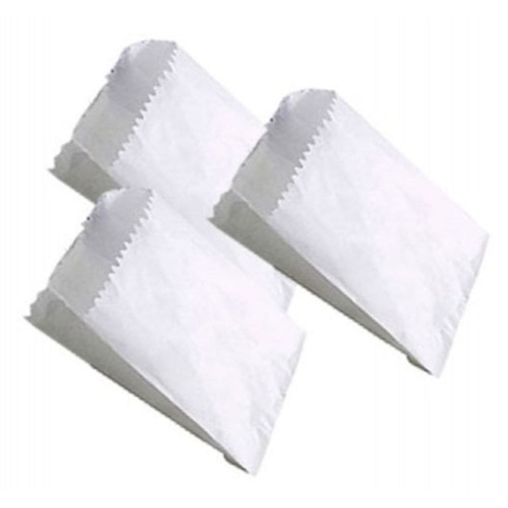 Saco de Papel Mono Branco Sanfonado 1/2 kg liso 500 unidades