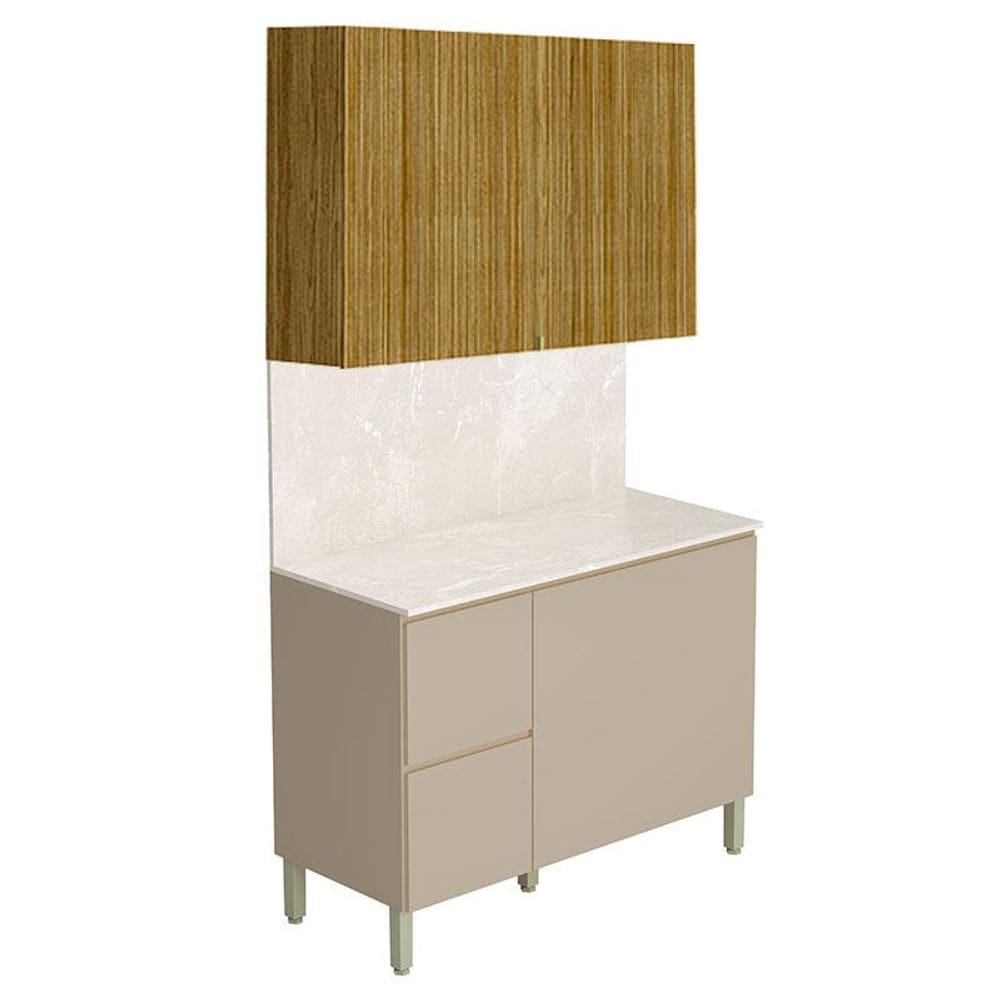 Cozinha Modulada Art 2 Peças 120cm Freijó Vanilla Riscatto– Kits Paraná