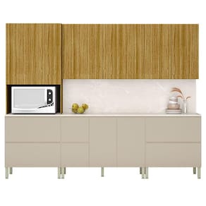 Cozinha Modulada Art 7 Peças Freijó Vanilla Riscatto – Kits Paraná