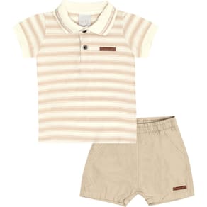Conjunto Bebê Menino Polo e Bermuda Pulla Bulla Ref. 50569