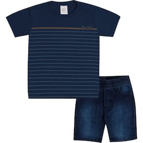 Conjunto Infantil Menino Manga Curta Pulla Bulla Ref. 50679