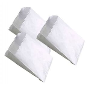 Saco de Papel Mono Branco Sanfonado 2 kg liso 500 unidades