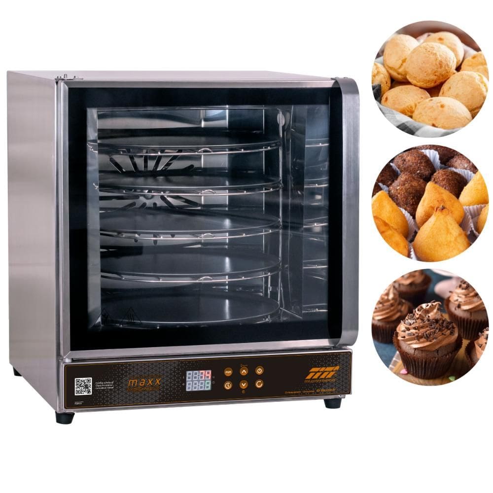 Forno Elétrico Giratório 69 Litros 5 Assadeiras Convector Maxx FGED5 Titã