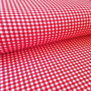 1 Metro Tecido Tricoline Xadrez 1.50 Largura Vermelho