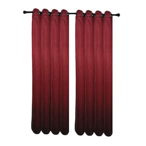 Cortina Tecido Tafeta 3,00x2,50 Vermelho Escuro