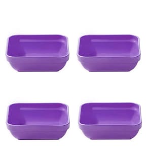 Conjunto De Travessa Cheff 250ml 4 Peças Roxo Em Polipropileno Linha Tropical Vem