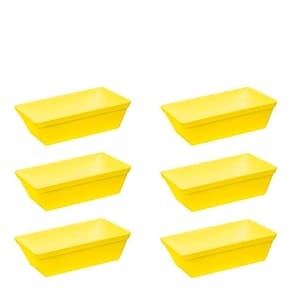 Conjunto De Travessa Stillo 2l 6 Peças Amarelo Em Polipropileno Linha Tropical Vem