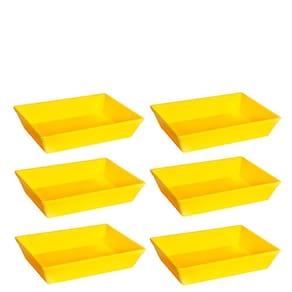 Conjunto De Travessa Stillo 5l 6 Peças Amarelo Em Polipropileno Linha Tropical Vem