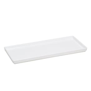Prato Square Retangular 135x27 Branco Em Polipropileno Linha Tropical Vem
