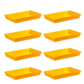 Conjunto De Travessa Stillo Rasa 4,5l 8 Peças Amarelo Em Polipropileno Linha Tropical Vem