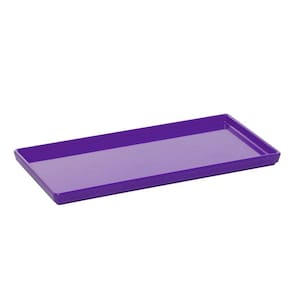 Prato Square Retangular 13,5x27 Roxo Em Polipropileno Linha Tropical Vem