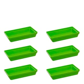 Conjunto De Travessa Stillo Rasa 1,850l 6 Peças Verde Em Polipropileno Linha Tropical Vem