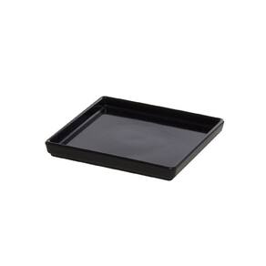 Prato Square Quadrado 13,5x13,5 Preto Em Polipropileno Linha Tropical Vem