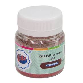 Pó Para Decoração Glow Vermelho 10g Donna Lella