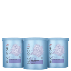 Kit Wella Professionals Blondor Multi Blonde - Pó Descolorante 3x800g