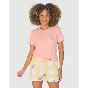 Pijama Feminino Manga Curta Disney Malwee Ref. 121819
